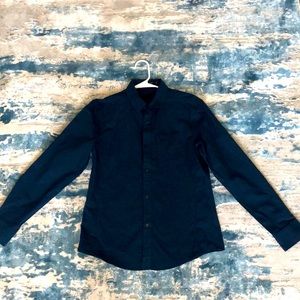 Dark blue button up